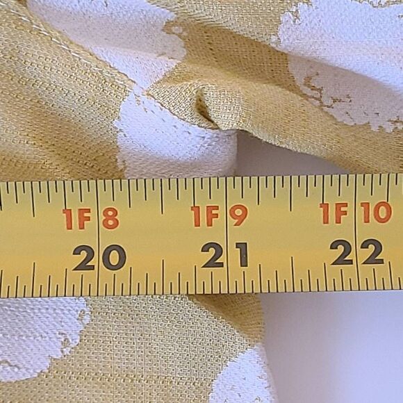 Lior Womens Rayon Blend Tunic Blouse Collared Rolled Sleeve Polka Print Medium - Picture 8 of 13